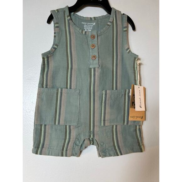 EASY-PEASY Boy’s Tank Romper / Size: 0-3 Months - Picture 5 of 6
